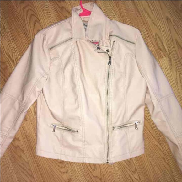Light Pink Leather Jacket