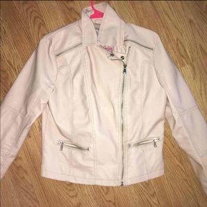 Light Pink Leather Jacket