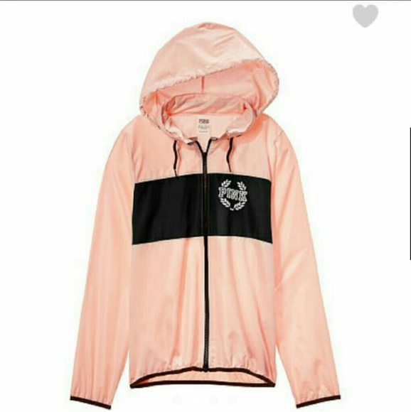 New VS PINK Full Zip Hoodie Anorak Sz XS/S