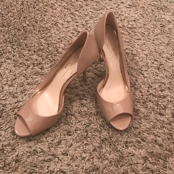 Jessica Simpson peep toe pumps