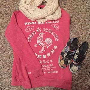Sriracha sweatshirt🐓🌶❤️