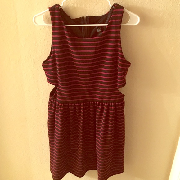 Black and Burgundy dress
