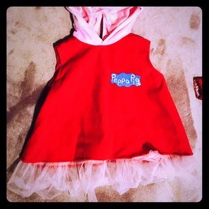 Toddler peppa pig costume