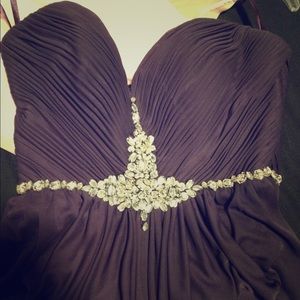 Plum prom dress