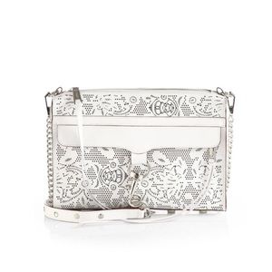 Rebecca Minkoff Mac Floral Laser-Cut clutch
