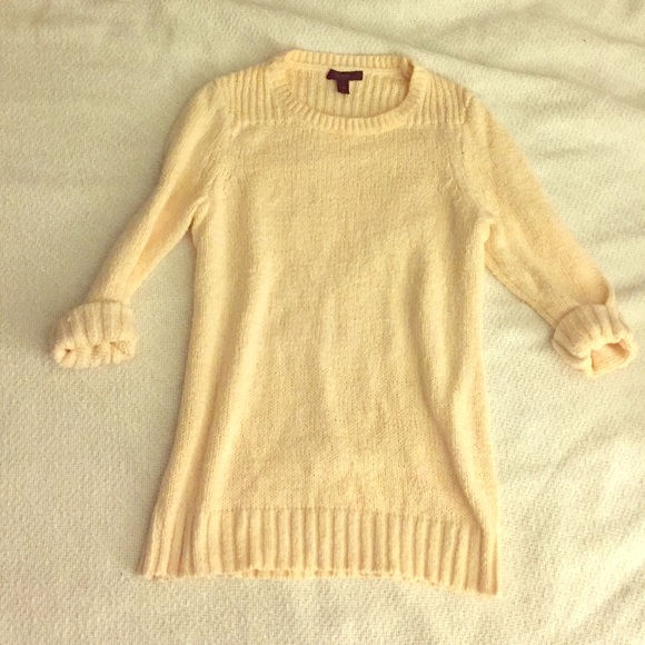 J. Crew cream color chunky sweater