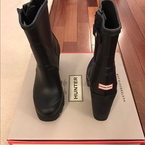 Hunter Original High Heel Rain boots size 7