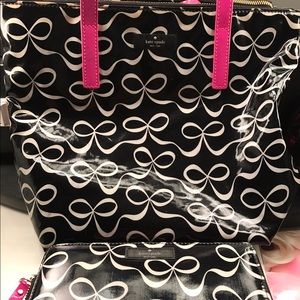 Kate spade daycation jeralyn pink bows hand bag Kate spade daycation jeralyn pink bows hand bag