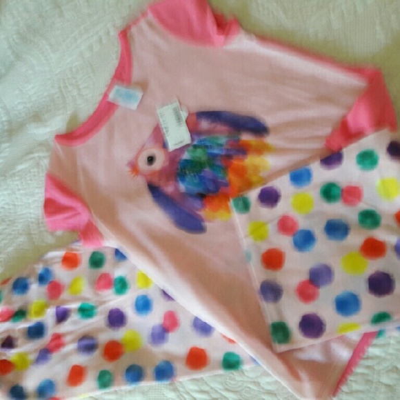 Girls polka dot pajamas
