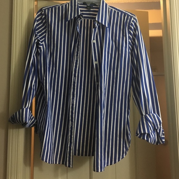 Ralph Lauren button down and chaps sweater