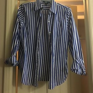 Ralph Lauren button down and chaps sweater