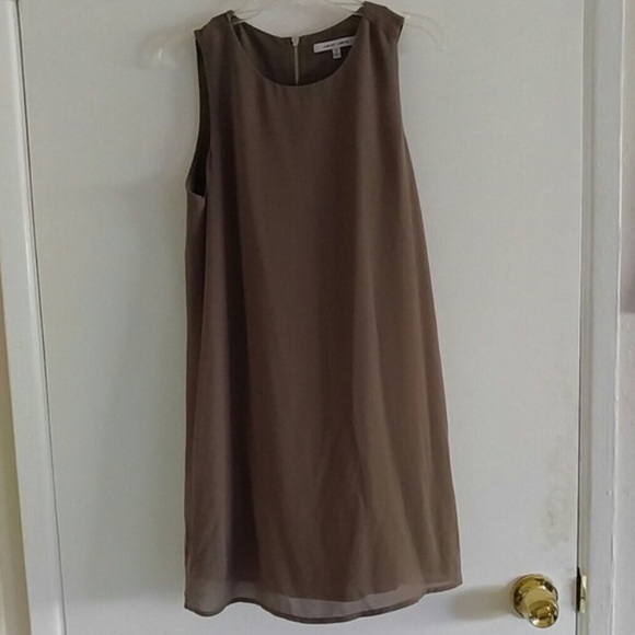 Tan naked zebra dress
