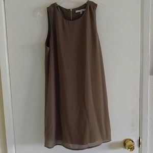 Tan naked zebra dress