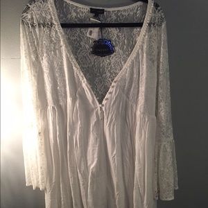 White lace tunic