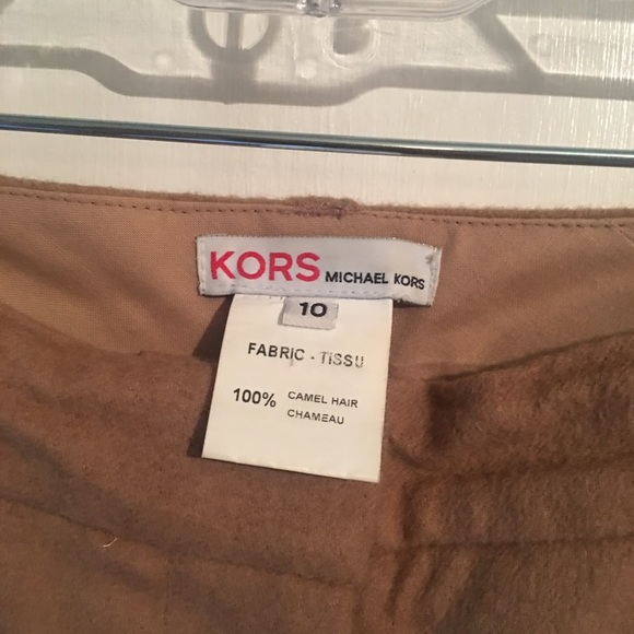 KORS designer camel hair pants