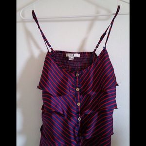 XXI red and blue strap top