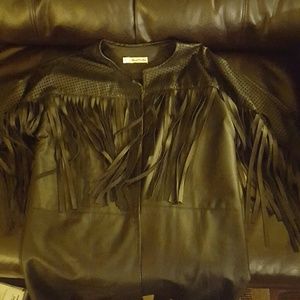 ****SOLD***New!!! Black fringe jackey