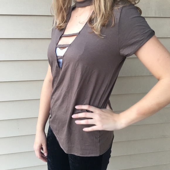 Boho ladder front shirt sleeve t shirt toP NWT - Picture 4 of 4