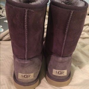 Short purple ugg boots