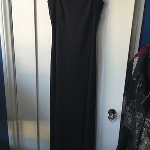 A long black dress.