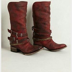 Amazing red Freebird dover boots