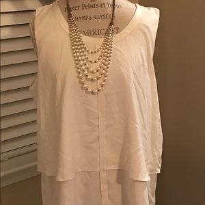 Ann Taylor tiered blouse