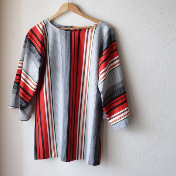 Tops - Last drop! 2for 15%off! Vintage red striped shirt