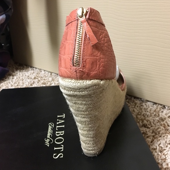 Talbots leather Espadrilles 7 1/2 DESERT Bloom - Picture 3 of 4