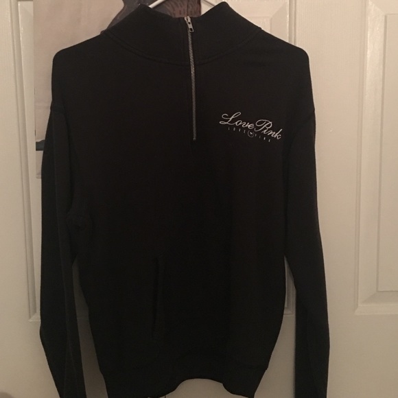 Love pink 3/4 zip sweatshirt