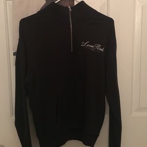 Love pink 3/4 zip sweatshirt