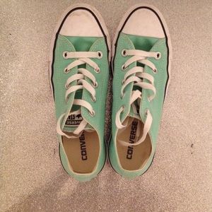 Mint green converse