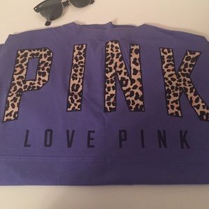Vs pink crew neck