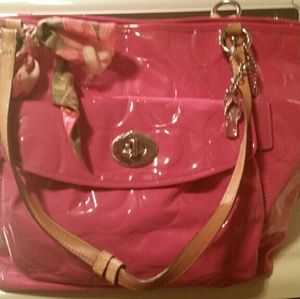Pink Coach tote