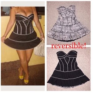 Reversible (two for one!) bebe dress - worn once!!
