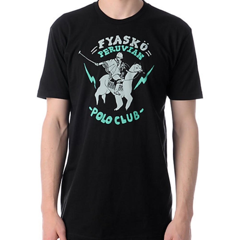 Fyasko Peruvian Polo Club black t-shirt zumies