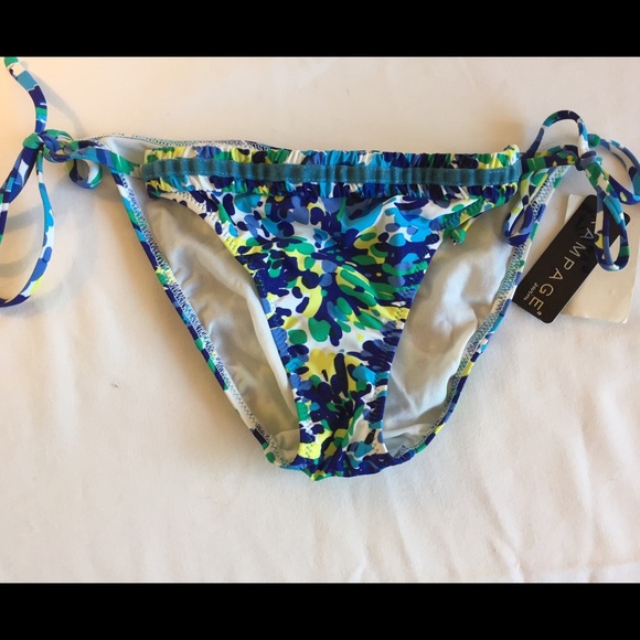 Floral Print Rampage Bikini Bottoms- Size Small