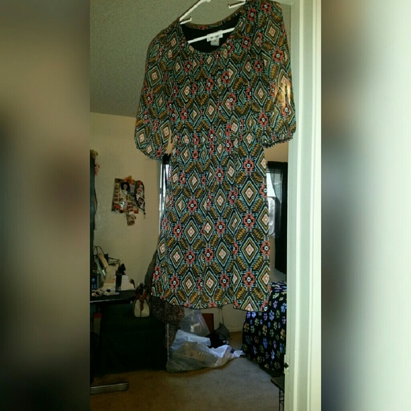 Multicolored tribal dress