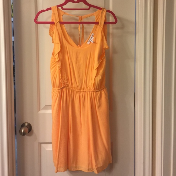 Light orange peachy colored bcbg generation dress. - Picture 1 of 4