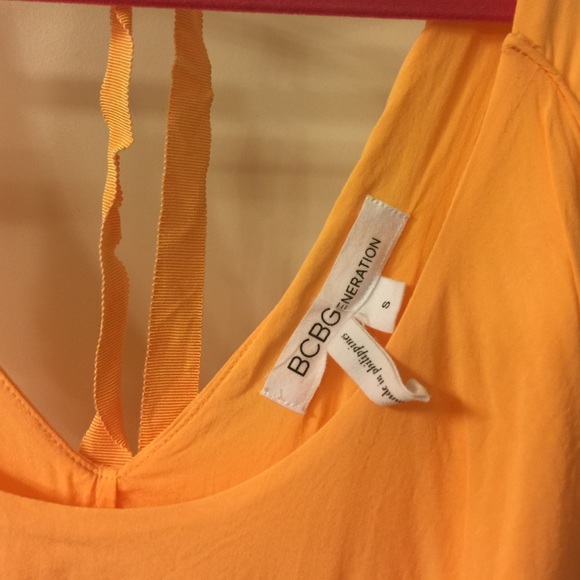 Light orange peachy colored bcbg generation dress. - Picture 2 of 4