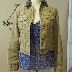 True religion Sherpa corduroy jacket!