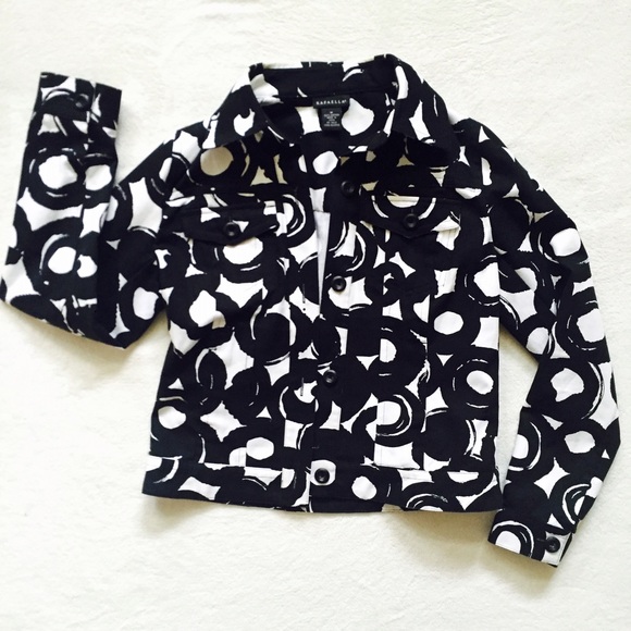 Black and White Graphic Jacket