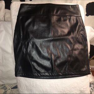 EXPRESS leather mini skirt