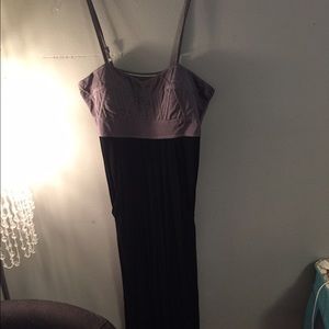 Silver and black maxi