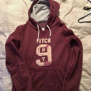 Abercrombie & Fitch maroon hoodie