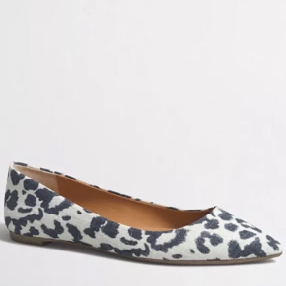 J.CREW AMELIA PIXIE BOB flat Sz 9.5 black white - Picture 4 of 4