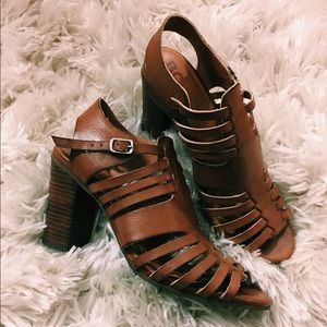 Brown Strappy Heels