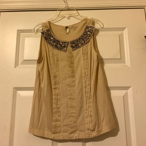 peter pan collar tank top