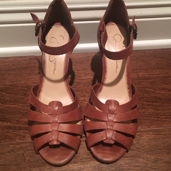 Jessica Simpson Brown Wedges