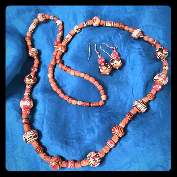Tribal Style Necklace & Earrings