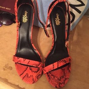 BLACK FRIDAY DEAL ! Snake skin pattern heels